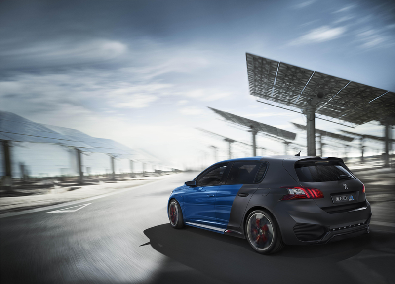 Illustration for article titled Peugeot Really Just Made A 500 HP, AWD Hybrid Hatchback Concept